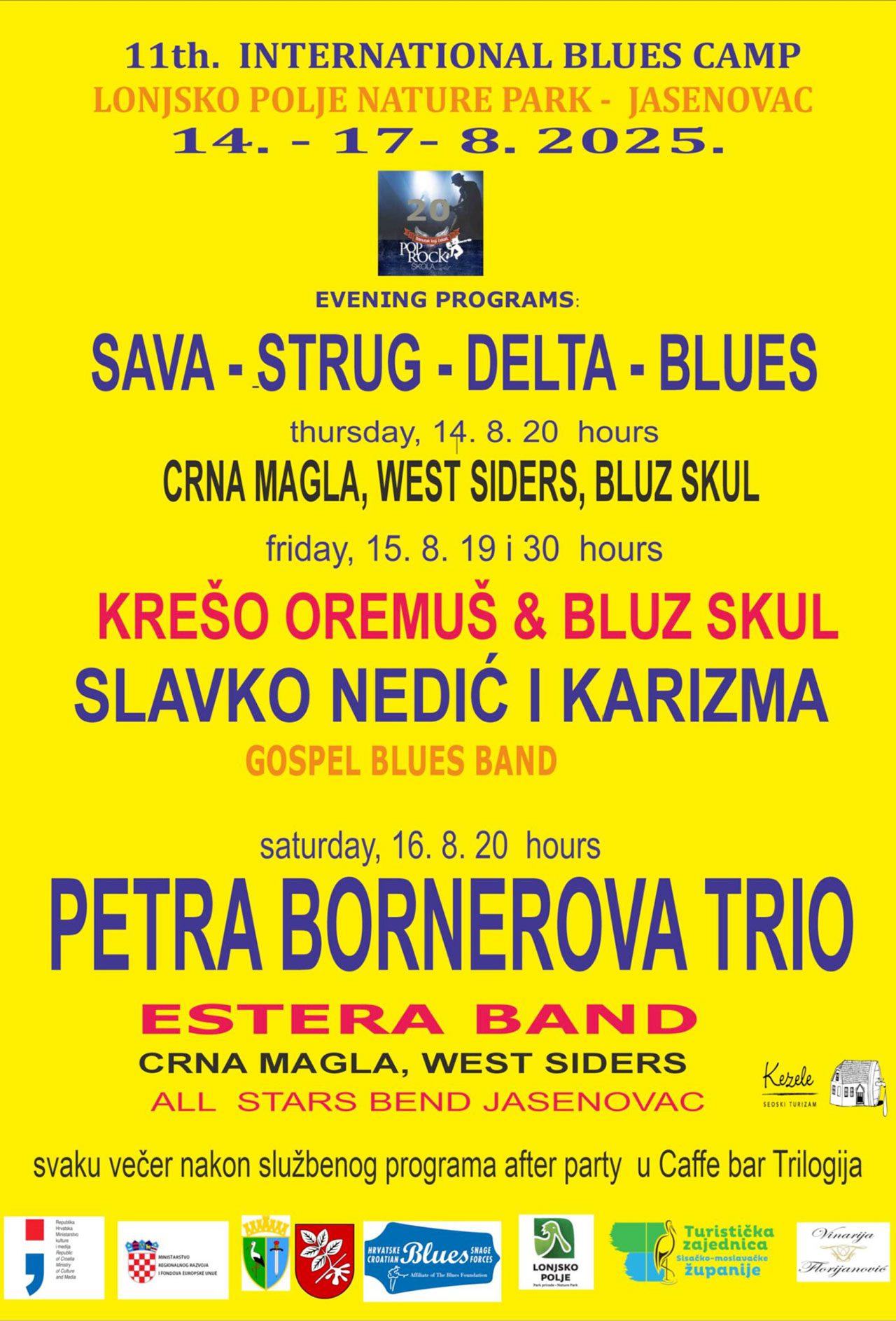 International Blues Camp for Youth 2025 in Croatia_POSTER