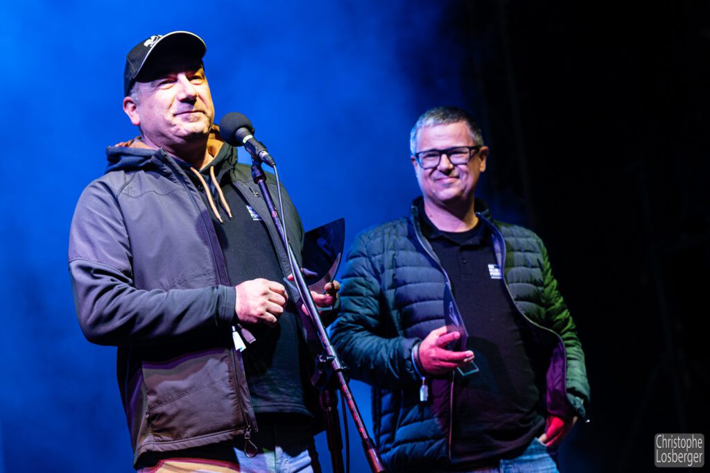 Dúlio Canário, Rui Guerreiro, BB Blues Portugal, Blues Behind the Scenes Award (Promotion) @ EBC, 11th European Blues Challenge 2023, Sztygarka, Chorzów, Poland, 03.06.2023.(c) Christophe Losberger